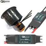 Original Qx-Motor 50Mm Edf 12 Blades Ducted Fan Qf2611 Brushless Motor With 3300Kv/4000Kv/4600Kv and 40A Esc for Rc Aircraft